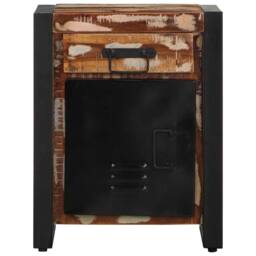 Berkfield Home Bedside Cabinets 2 pcs Multicolour Solid Rough Wood Mango - thumbnail 4