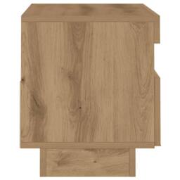 Berkfield Home TV Cabinet with LED Lights Artisian Oak 80x35x40 cm Engineered Wood - Size: 80 x 35 x 40 cm - thumbnail 7