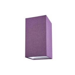 Happy Homewares Contemporary & Stylish Linen Fabric Lamp Shade in Purple - Size: 6 inches - thumbnail 1