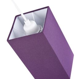 Happy Homewares Contemporary & Stylish Linen Fabric Lamp Shade in Purple - Size: 6 inches - thumbnail 5