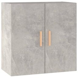 Berkfield Home Wall Cabinet Concrete Grey 60x30x60 cm Engineered Wood in White - Size: 60 x 30 x 60 cm - thumbnail 2