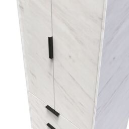 Ready Assembled 2 U Fuji 2 Door 2 Drawer Wardrobe (Ready Assembled) in Off-White - thumbnail 4