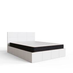 GFW Side Lift Ottoman Storage Bed in White - Size: Small Double - thumbnail 5