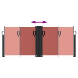 Berkfield Home Retractable Side Awning Terracotta 100x600 cm in Orange - thumbnail 5