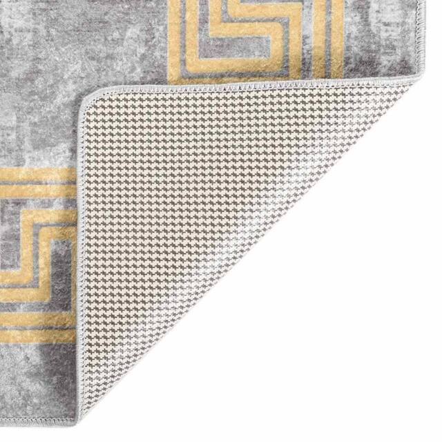 Berkfield Home Rug Washable 160x230 cm Grey Anti Slip - Size: 100 cm diameter - image 1