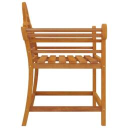Berkfield Home Garden Chairs 2 pcs 91x62x94 cm Solid Wood Teak in Brown - Size: 91 x 62 x 94 cm - thumbnail 5