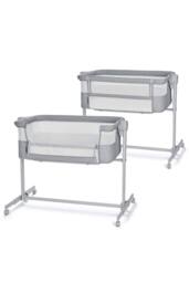 Kinderkraft NESTEE UP 2 Baby Bedside Crib Infant Cot Cradle Lightweight Compact in Light Grey - thumbnail 1