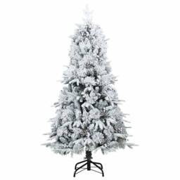 Berkfield Home Artificial Hinged Christmas Tree Green 120 cm PE & PVC - thumbnail 7