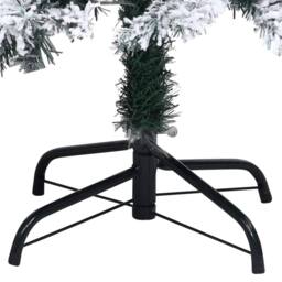 Berkfield Home Artificial Christmas Tree with Flocked Snow Green 240 cm PVC - thumbnail 5