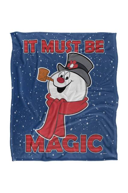 Warner Brothers Frosty The Snowman 152x127 cm It Must Be Magic Soft Throw Blanket - image 1