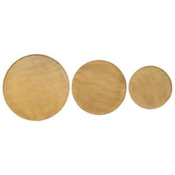 Berkfield Home Durable Coffee Table¬†3 pcs Golden Engineered Wood in Gold - thumbnail 6