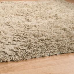 OHS Fluffy Rug Anti-Slip Plain Shaggy Floor Mat in Light Green - Size: 120 cm x 170 cm - thumbnail 4