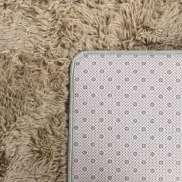 OHS Fluffy Rug Anti-Slip Plain Shaggy Floor Mat in Light Green - Size: 120 cm x 170 cm - thumbnail 5