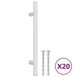 Berkfield Home Cabinet Handles 20 pcs Silver 128 mm Stainless Steel - thumbnail 2
