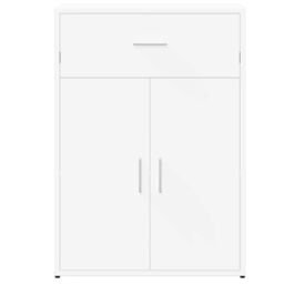 Berkfield Home Sideboard White 60x30x84 cm Engineered Wood - Size: 60 x 30 x 84 cm - thumbnail 5
