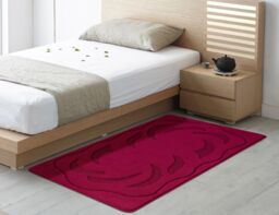 Smart Living Ovalack Heavy Duty Machine Washable Hallway Kitchen Non Slip Door Mat in Red - Size: 40 cm x 60 cm - thumbnail 4