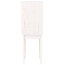 Berkfield Home Highboard White 60x40x120 cm Solid Wood Pine - Size: 60 x 40 x 120 cm - thumbnail 7