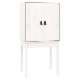 Berkfield Home Highboard White 60x40x120 cm Solid Wood Pine - Size: 60 x 40 x 120 cm - thumbnail 5