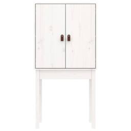 Berkfield Home Highboard White 60x40x120 cm Solid Wood Pine - Size: 60 x 40 x 120 cm - thumbnail 6