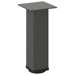Berkfield Home Coffee Table Legs 4 pcs Anthracite 30-32 cm Steel in Black - thumbnail 4