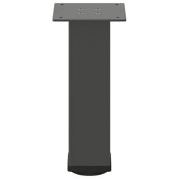 Berkfield Home Coffee Table Legs 4 pcs Anthracite 30-32 cm Steel in Black - thumbnail 5