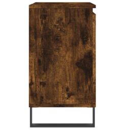 Berkfield Home Bathroom Cabinet Smoked Oak 58x33x60 cm Engineered Wood in Brown - Size: 58 x 33 x 60 cm - thumbnail 6