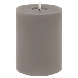 Lemon Pavilion Furniture and Decor Luxe Collection Melt Effect LED Candle, Wax, L15 x W15 x H20 cm, Grey - thumbnail 1