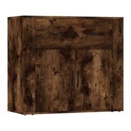 Berkfield Home Sideboards 3 pcs Smoked Oak Engineered Wood in Brown - thumbnail 6