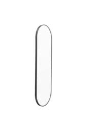 Garden Sanctuary Modern Oval Metal Full Length Wall Mirror Black - thumbnail 2