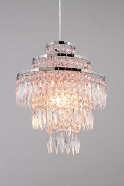BHS Lighting Glow Jewelled Easy Fit Light Shade in Silver - image 1