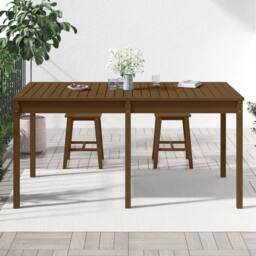 Berkfield Home Garden Table Honey Brown 159.5x82.5x76 cm Solid Wood Pine - thumbnail 1