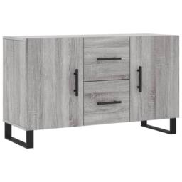 Berkfield Home Sideboard Grey Sonoma 100x36x60 cm Engineered Wood - Size: 100 x 36 x 60 cm - thumbnail 3