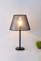 Living and Home Modern Bedside Lamp Table Lamp in Black - thumbnail 5