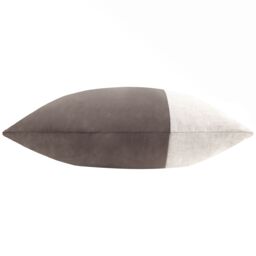 Yard Morden Soft-Washed Velvet Cushion in Taupe - Size: 50 cm x 50 cm - thumbnail 3