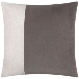 Yard Morden Soft-Washed Velvet Cushion in Taupe - Size: 50 cm x 50 cm - thumbnail 2