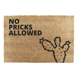 Artsy Mats No Pricks Allowed Cactus Doormat in Beige - Size: 40 cm x 60 cm - thumbnail 3