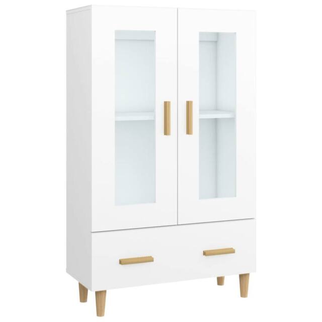 Berkfield Home Highboard White 70x31x115 cm Engineered Wood - Size: 70 x 31 x 115 cm - image 1