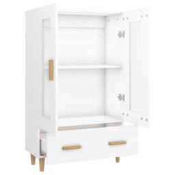 Berkfield Home Highboard White 70x31x115 cm Engineered Wood - Size: 70 x 31 x 115 cm - thumbnail 6