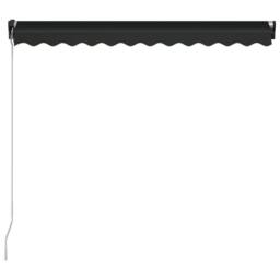 Berkfield Home Manual Retractable Awning 350x250 cm Anthracite in Black - thumbnail 5