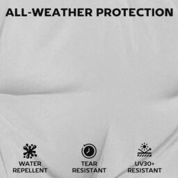 OUTSUNNY Sun Lounger Cushions Only, Sunbed Replacement Pads with 4 Ties in Light Grey - thumbnail 6