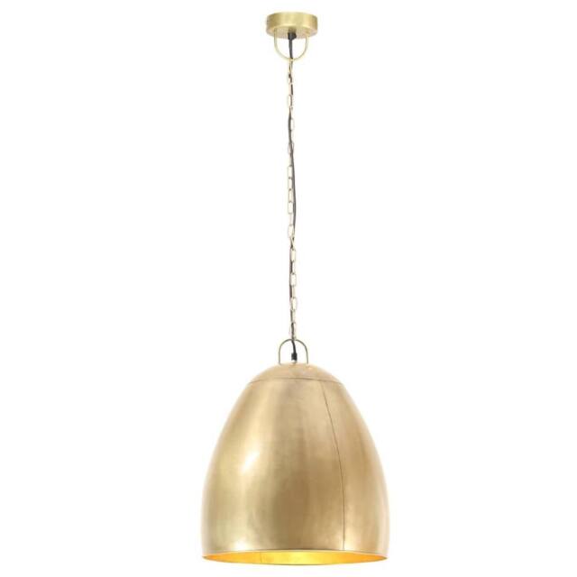 Berkfield Home Industrial Hanging Lamp 25 W Brass Round 42 cm E27 in Gold - image 1