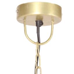 Berkfield Home Industrial Hanging Lamp 25 W Brass Round 42 cm E27 in Gold - thumbnail 6