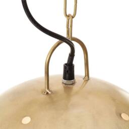 Berkfield Home Industrial Hanging Lamp 25 W Brass Round 42 cm E27 in Gold - thumbnail 7