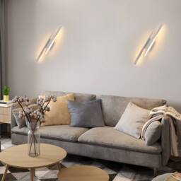 Pheashine Stylish LED Wall Lamp White 42x6x5.5CM Warm Light 16W - Size: 42x6x5.5 cm - thumbnail 8