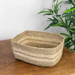 JVL Palma Natural Storage Baskets - Set of 3 in Brown - thumbnail 8