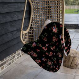 Benjamin Tate Design Beautiful Pink Flowers Blanket in Natural - Size: 120 cm x 150 cm - thumbnail 4