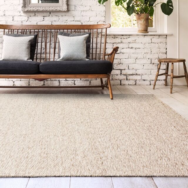 The Rug Shop UK Handmade Plain Beige Easy to clean Area Rug - Size: 200 cm x 300 cm - image 1