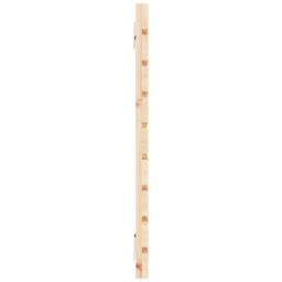 Berkfield Home Wall Headboard 126x3x63 cm Solid Wood Pine in Brown - Size: 126 x 3 x 63 cm - thumbnail 5