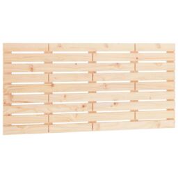 Berkfield Home Wall Headboard 126x3x63 cm Solid Wood Pine in Brown - Size: 126 x 3 x 63 cm - thumbnail 2