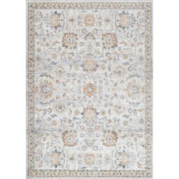 Livabliss Lilian-Washable Yellow Grey Vintage Traditional Boho Living Dining Rug - Size: 140 cm x 200 cm - thumbnail 2